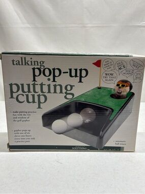 TALKING POP UP PUTTING CUP GOLF GADGETS GOPHER 2005 INDOOR PRACTICE